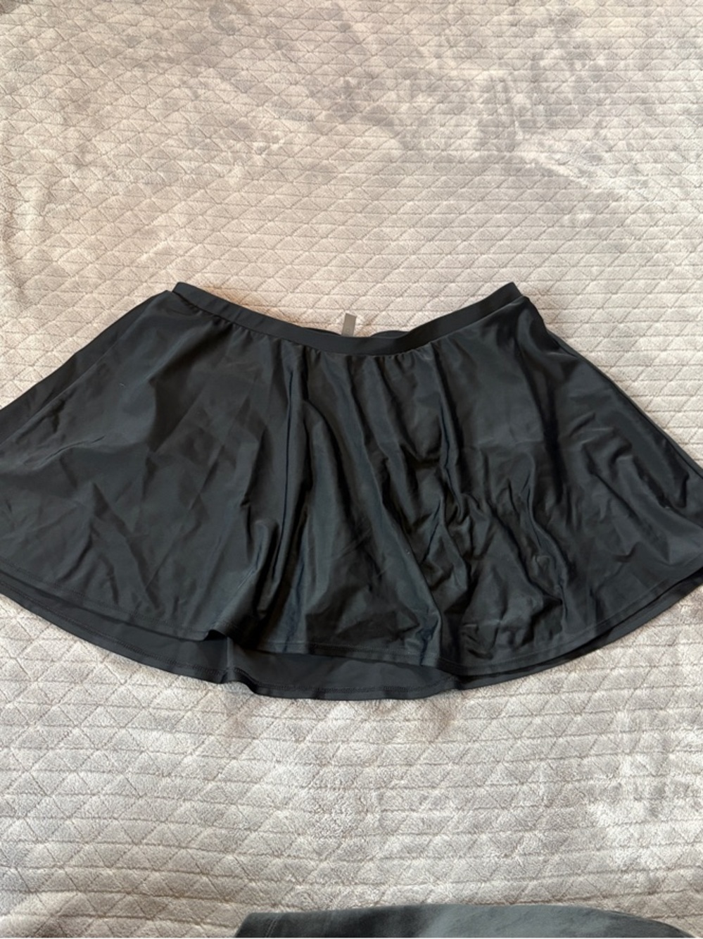 Women’s Black Flared Skater Skirt - Lightweight Casual